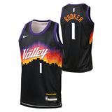 NBA Phoenix Suns Devin Booker Youth Nike 2025-26 City Edition Swingman Jersey - Black