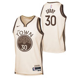 NBA Golden State Warriors Steph Curry Youth Nike 2025-26 City Edition Swingman Jersey - Cream