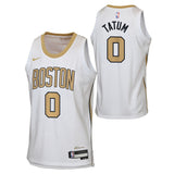 NBA Boston Celtics Jayson Tatum Youth Nike 2025-26 City Edition Swingman Jersey - White