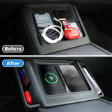 2024 Model 3 Highland Central Control Wireless Charging Silicone Pad Storage Box For Tesla