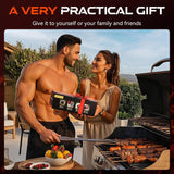 Grill Brush Bristle-Free Steam Cleaning. BBQ Brush Replaceable Heat-Resistant Kevlar Head with Grill Scraper Safe Barbecue Grill Cleaner