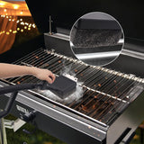 BBQ Grill Brush Bristle Free.4 in 1 Grill Brush for Outdoor Grill with Replaceable Cleaning Head.18.8 Extra Long Safe Steam Grill Cleaner Brush with Scraper.Bbq Accessories Gifts for Men