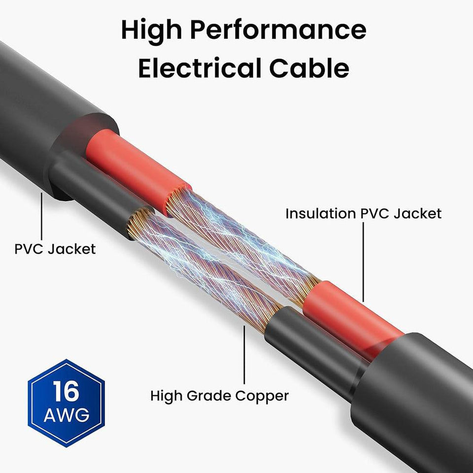 16AWG Replacement DC Power Cable for Starlink Mini