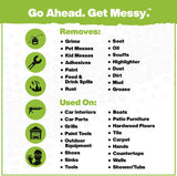 Grill Cleaning Wipes - Grill Grate and BBQ Disposable Wipes - Cut through Grease. Oil. Fat. and Dirt on Your Grill. Tools. Patio and More - 80 Giant Commercial Strength Wipes