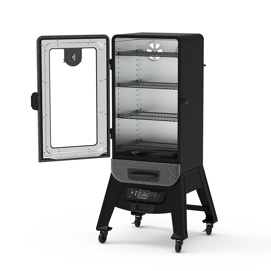 3-Series Digital Vertical Smoker. Silver Hammertone