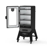 3-Series Digital Vertical Smoker. Silver Hammertone