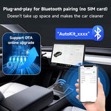 2024 Tesla Model 3/Y (2018-2024) Wirelessly Connect Apple Carplay on Tesla Main Screen ( iOS 10+/Android 11+)