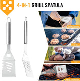 22Pcs Grilling Accessories. BBQ Accessories with Aluminum Case. Stainless Steel Grill Set Tools for Outdoor Camping&Barbecue. Grilling Gifts for Men Dad Fathers Day
