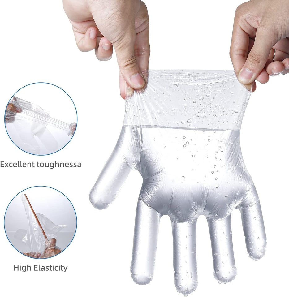 Disposable Food Gloves - Food Handling. Cooking. Kitchen Cleaning and Hygien 200 Count (Pack of 1)