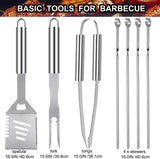 20PCS Heavy Duty BBQ Grill Tools Set - Extra Thick Stainless Steel Spatula. Fork& Tongs. Complete Barbecue Accessories Kit in Aluminum Storage Case - Perfect Grill Gifts for Men