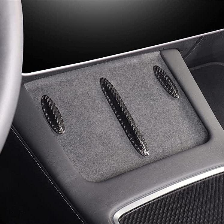 2021-2023 Tesla Model 3/Y Carbon Fiber Wireless Charging Center Console Trim Decor