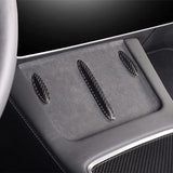 2021-2023 Tesla Model 3/Y Carbon Fiber Wireless Charging Center Console Trim Decor