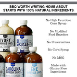 - Carolina Barbeque Sauce. Gourmet Carolina Sauce. Tangy BBQ Sauce with Tomato Vinegar. Premium Ingredients. Made with Gluten-Free Ingredients (20 Oz)
