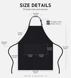 12 Pack Bib Apron. Unisex Aprons Adjustable Waterdrop Resistant with 2 Pockets Cooking Kitchen Apron for Chef. BBQ Drawing Apron Bulk. Black