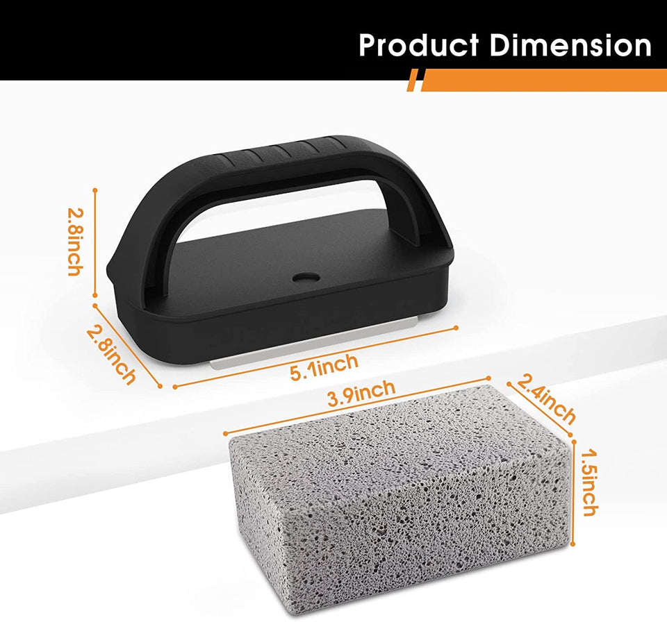 Heavy Duty Grill Cleaner. Grill Cleaning Bricks with Handle. Pumice Griddle Cleaning Stone Removing Stains for BBQ. Swimming Pool. Sink(4 Pack)