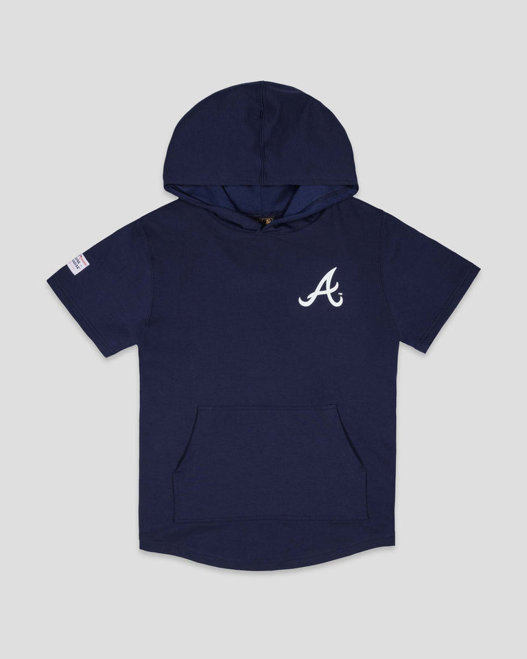 Short Sleeve Youth Hoodie - Atlanta Braves