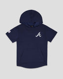 Short Sleeve Youth Hoodie - Atlanta Braves