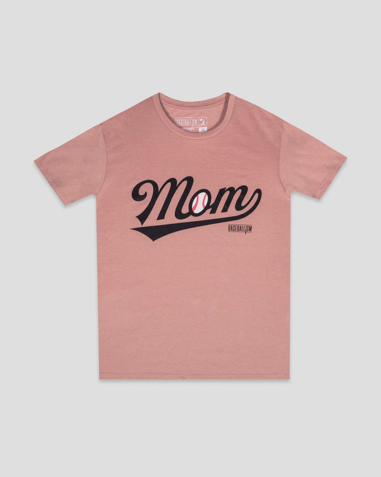 Baseball Mom Warm-up Tee - Blush Quartz