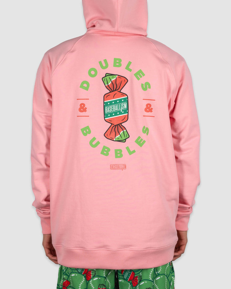 Bubbles and Doubles Hoodie - Walk-Off Watermelon