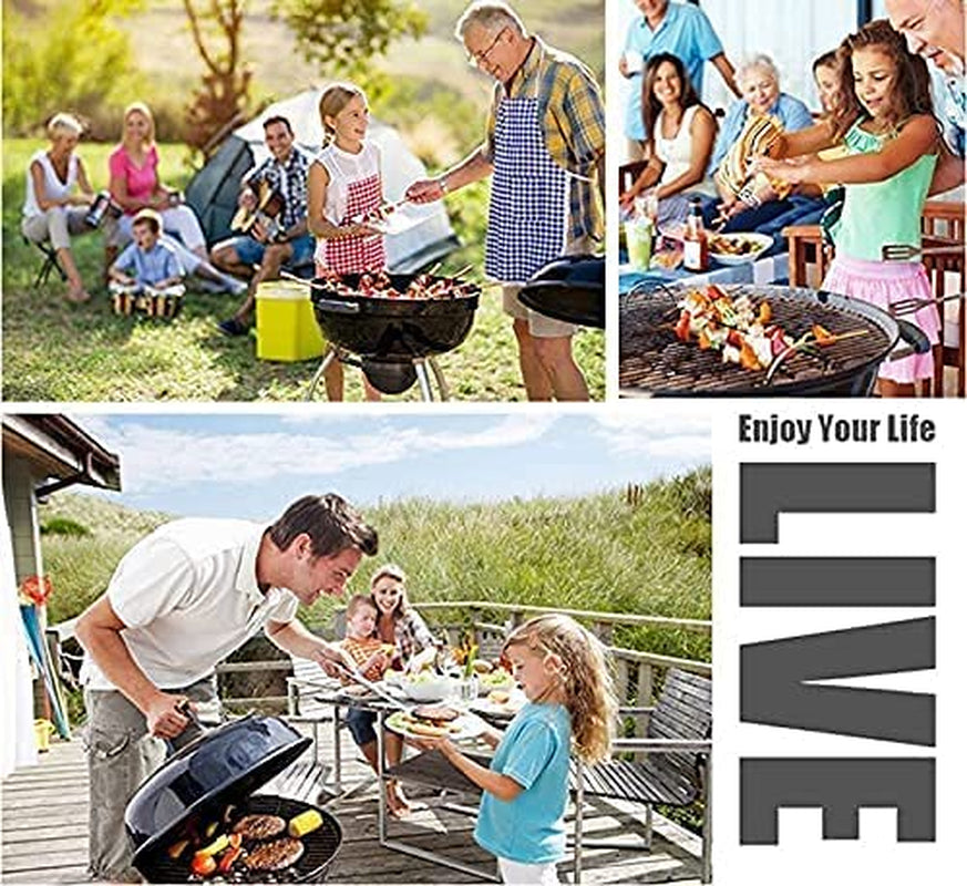 12PCS Kabob Skewers Flat Metal Stainless Steel BBQ Barbecue Skewer 16 Anti-Roll Heavy Duty Shish Kebob Sticks Wide Reusable Grilling Skewers Set for Meat Shrimp Chicken Vegetable Kebab Fork Sausage…