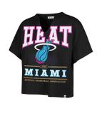 '47 Brand Miami HEAT Original Vice Nights Oversized Women's Cropped Tee