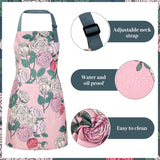 3 Pack Floral Aprons for Women with 2 Pockets. Women Aprons Waterproof Adjustable Cooking Aprons for Kitchen. Gardening. Baking. Salon Apron Gift for Mom Wife Sister Grandma