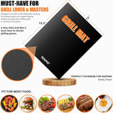 31Pcs BBQ Grill Accessories Set for Men Dad. Heavy Duty Grilling Tools Gifts for Fathers Day. Stainless Steel BBQ Utensils Kit with Mats. Grill Brush in Carrying Bag Brown