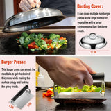 38PC Flat Top Grill Griddle Accessories Set - Must Have for Your Outdoor Griddle with Professional Griddle Spatula. Cleaning Kit. Grill Basting Cover - Ideal Griddle Gift for Men Women