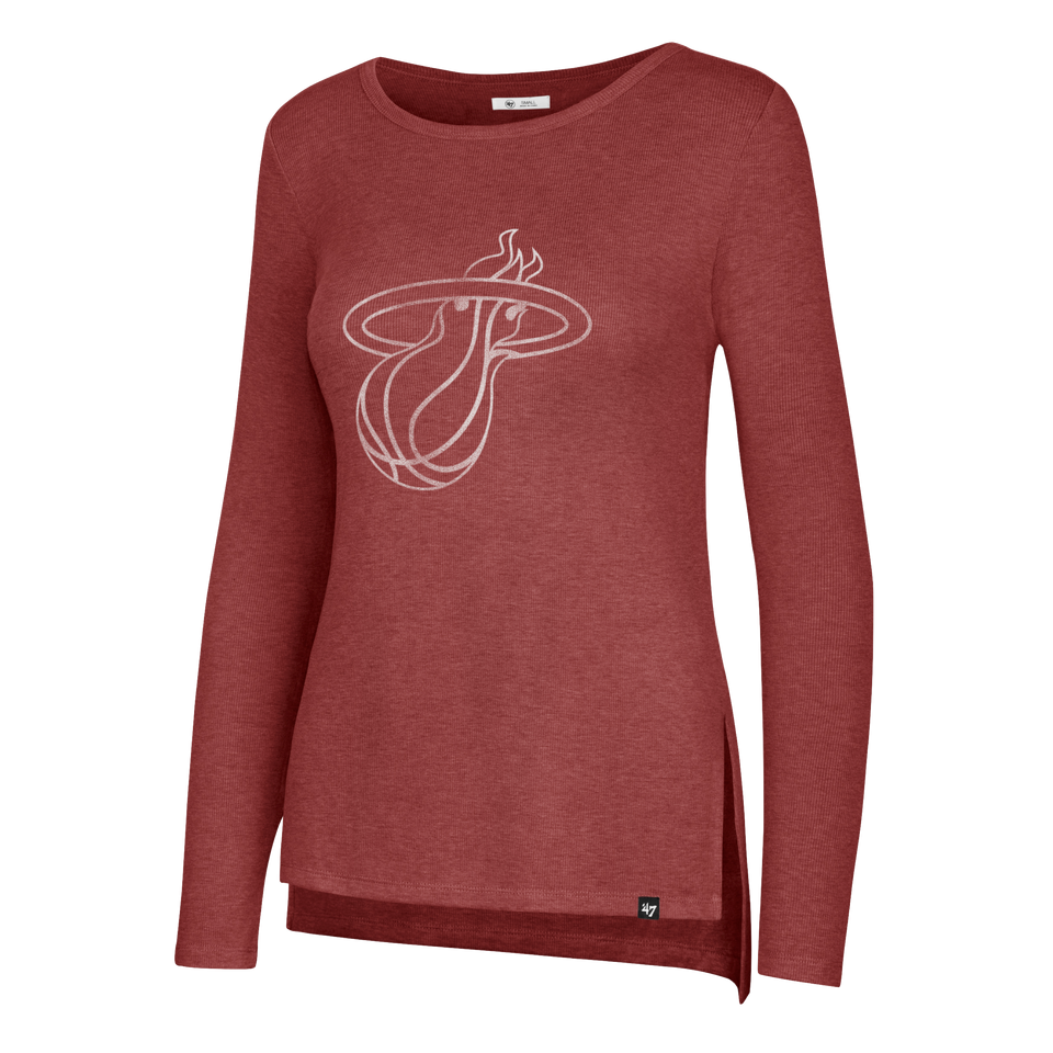 '47 Brand Miami HEAT Women's Long Sleeve Campbell Rib