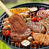 LZMS 10 Pcs Backyard Pro 12 BBQ Grill Basting Brush Mop Brush for Picnic Barbeque Grilling Smoking Steak - Perfect for Cooking or Cleaning
