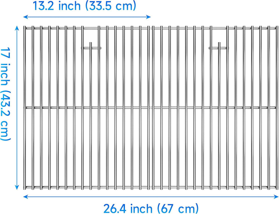 17 Cooking Grates for Home Depot Nexgrill 720-0830H. 720-0830D. 720-0783E. 720-0783C. 17 Inches Stainless Steel Cooking Grids Grill Replacement Parts for Nexgrill 720-0888 720-0888N