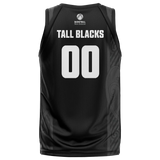 New Zealand Tall Blacks #00 National Black Official Mens Jersey
