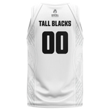 New Zealand Tall Blacks #00 National White Official Mens Jersey