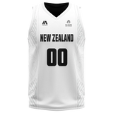 New Zealand Tall Blacks #00 National White Official Mens Jersey
