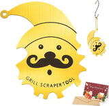 Xmas Gifts for Men Dad Boyfriend Husband Grill Brush and Scraper Bristle Free.Mens Stocking Stuffers.Bbq Accessories Grill Brush for Outdoor Grill.Kitchen Gadgets Cleaner(Gold)