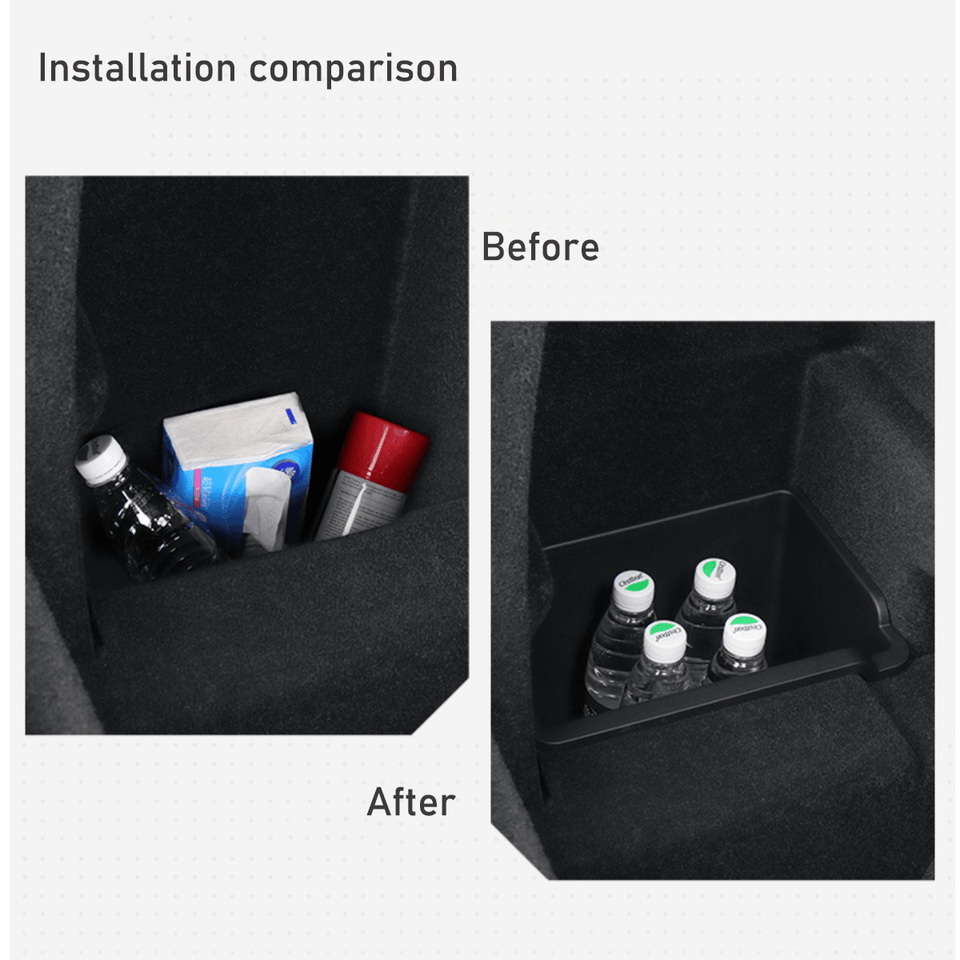 2023+ Tesla Model X Rear Trunk Side Storage Organizer - Convenient Box for Cargo Organization