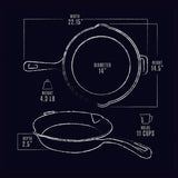 14in Cast Iron Skillet