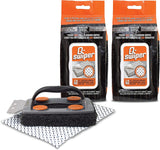 Q-Swiper BBQ Grill Cleaner Set - 1 Grill Brush with Scraper and 80 BBQ Grill Cleaning Wipes | No Bristles & Wire Free | Safe Way to Remove Grease and Grime for a Clean and Healthy Grill!