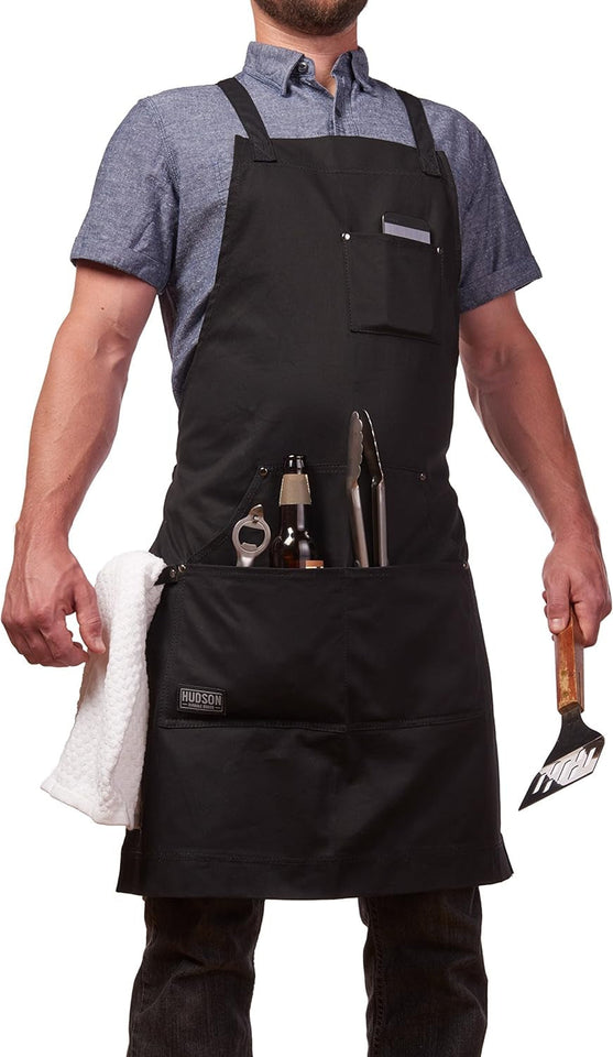 - Professional Grade Chef Apron for Kitchen. BBQ & Grill