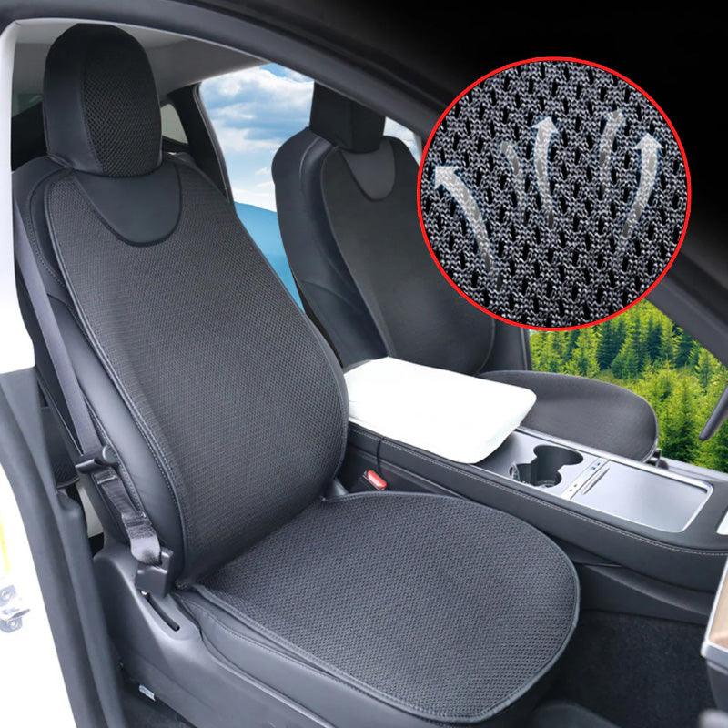 Cooling Air Flow Seat Cushion for Tesla Model 3/Y with Breathable Ice Silk Technology