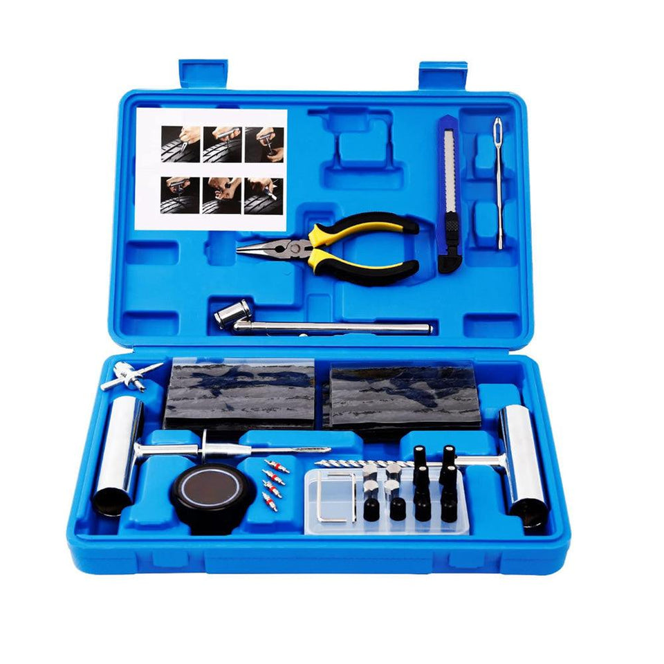 All Cars Tubeless Tire Puncture Repair Set - Essential Emergency Kit for Vehicle Owners