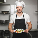 12 Pack Bib Apron. Unisex Restaurant Kitchen Aprons for Women with 2 Pockets. Chef Aprons for Cooking Men BBQ Painting Drawing Craft Plain Adults. Bulk Black