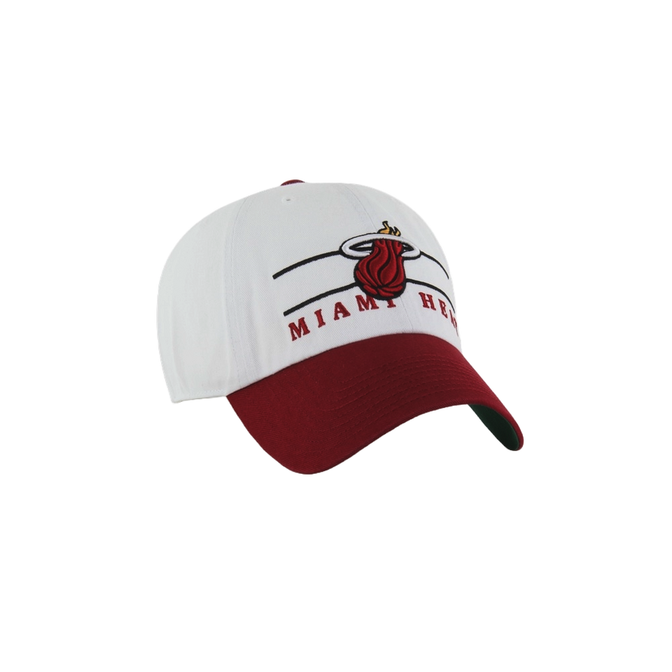 '47 Brand Miami HEAT Double Header Cleanup Dad Hat