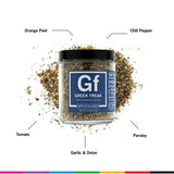 - Greek Freak Mediterranean Spice Blend - All-Purpose Rubs. Spices and Seasonings - Use On: Chicken. Chickpeas. Beef. Seafood. Pork. Vegetables. Turkey. Potatoes and Salad Dressing - 4 Oz