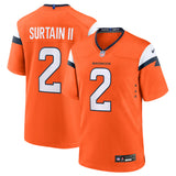 NFL Denver Broncos Patrick Surtain II Home Game Jersey - Orange