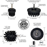 5 Piece BBQ Cleaning Kit - Nylon Safe Bristle/Free Non/Wire - Safe for All Grates Stainless Steel Porcelain Iron Charcoal/Gas Scraper Tool/Accessories Outdoor Gift for Dad/Men