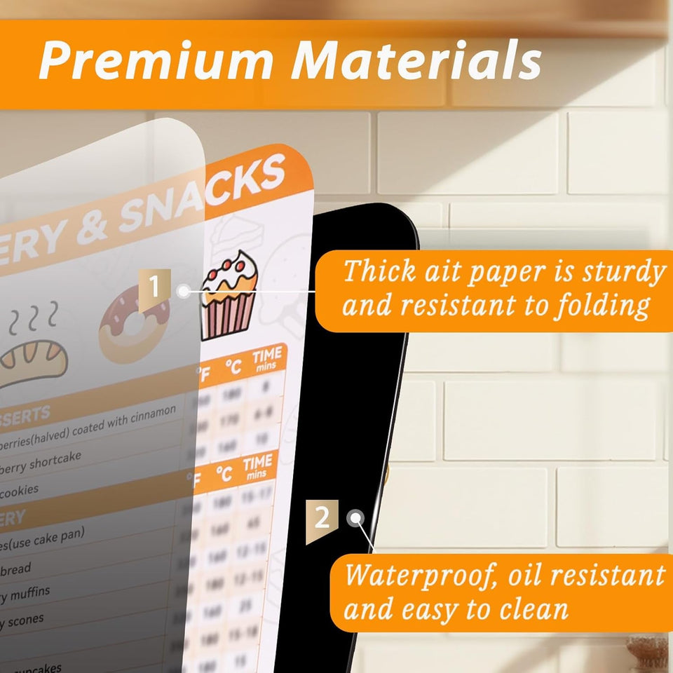 270+ Foods Air Fryer Cheat Sheet Magnets Cooking Guide Booklet. Air Fryer Cooking Guide Magnetic. Air Fryer Accessories for Fryer