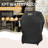 30 Inch Grill Cover - 420D Light Waterproof Grill Cover for Outdoor Grill. BBQ Cover with Air Vents. Straps. UV & Fade Resistant. Gas Grill Covers for Weber. Nexgrill. Char Broil. Etc. Black