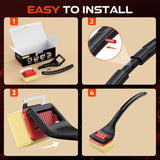 Grill Brush Bristle-Free Steam Cleaning. BBQ Brush Replaceable Heat-Resistant Kevlar Head with Grill Scraper Safe Barbecue Grill Cleaner