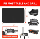 24 X 31 Grill Mat Fireproof for Outdoor Grill Protecting Prep Barbecue Table - Heat Resistant BBQ Tabletop Grilling Griddle Pad. Easy to Clean & Storage - Waterproof & Foldable. 0.6Mm